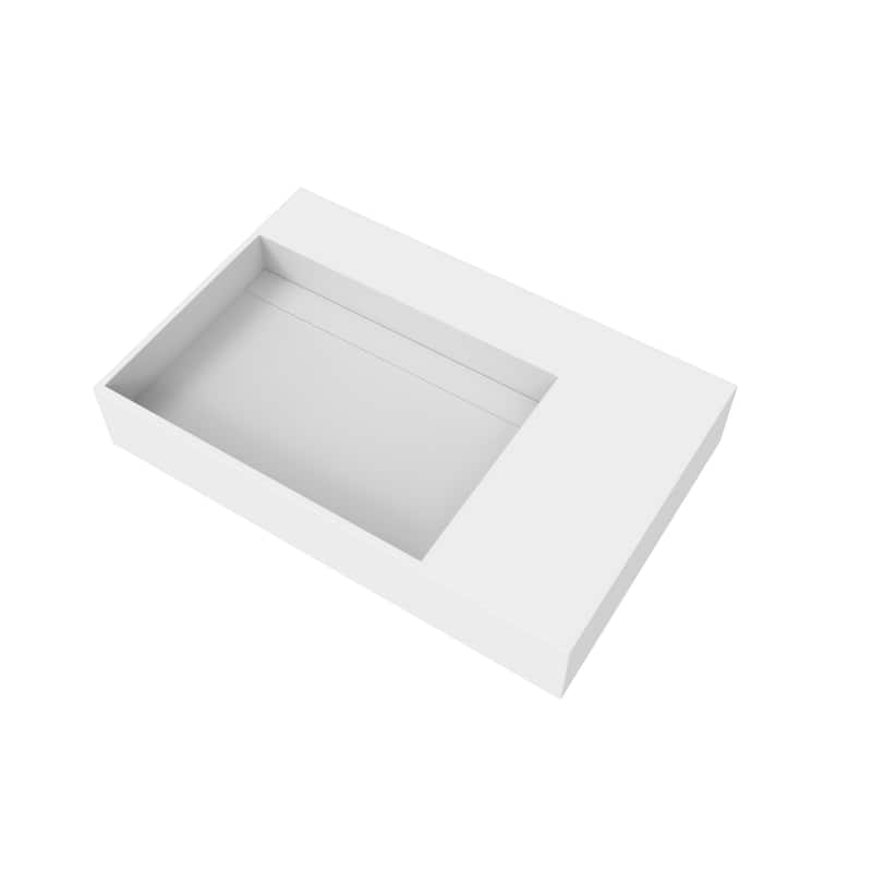 Juniper Stone Solid Surface Wall-mounted Vessel Sink