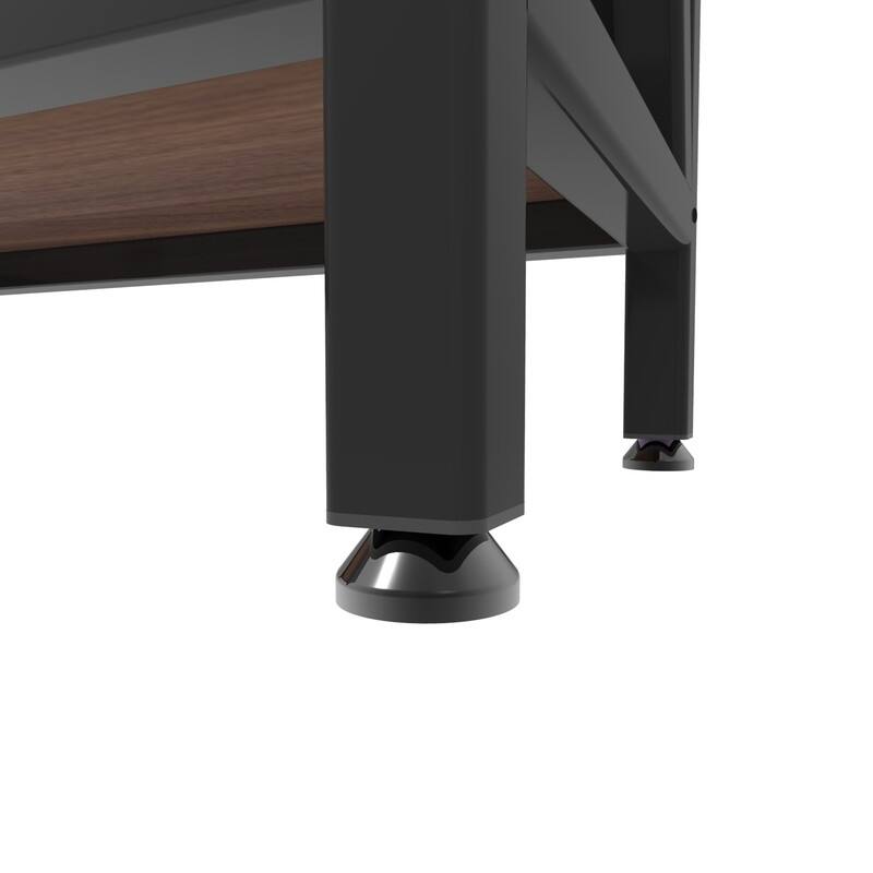 4-Tier Baker's Rack with Wooden Shelves - Versatile Storage Organizer for Kitchen, Pantry, Bathroom & More, 25.60'' Length