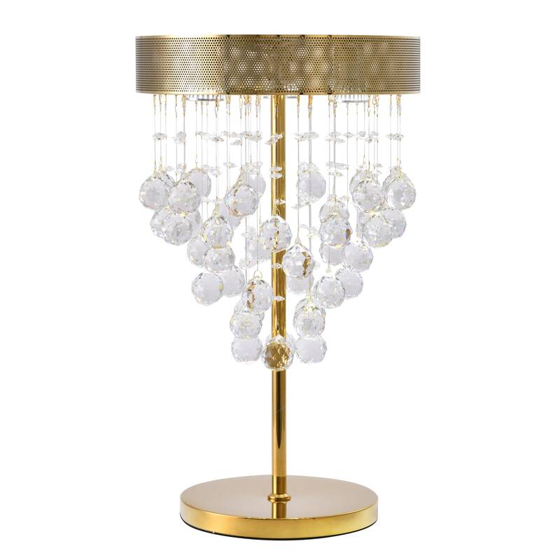 Gold Table Lamp - Modern Sleek Design Lamp for Living Room, Bedroom, Office - Stylish Accent Lighting