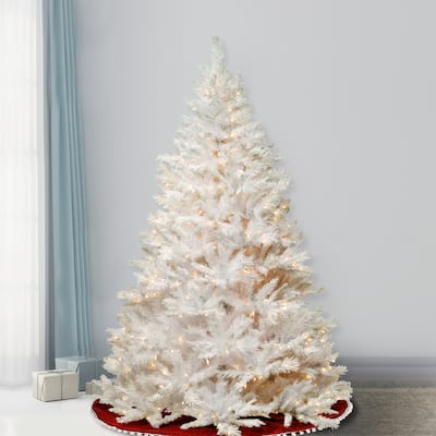 National Tree Company 7.5 ft. Winchester White Pine Tree with Clear Lights - 7.5 Foot