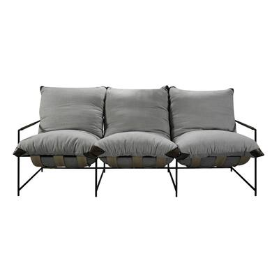 Classic Home Palermo Fabric and Iron Sofa