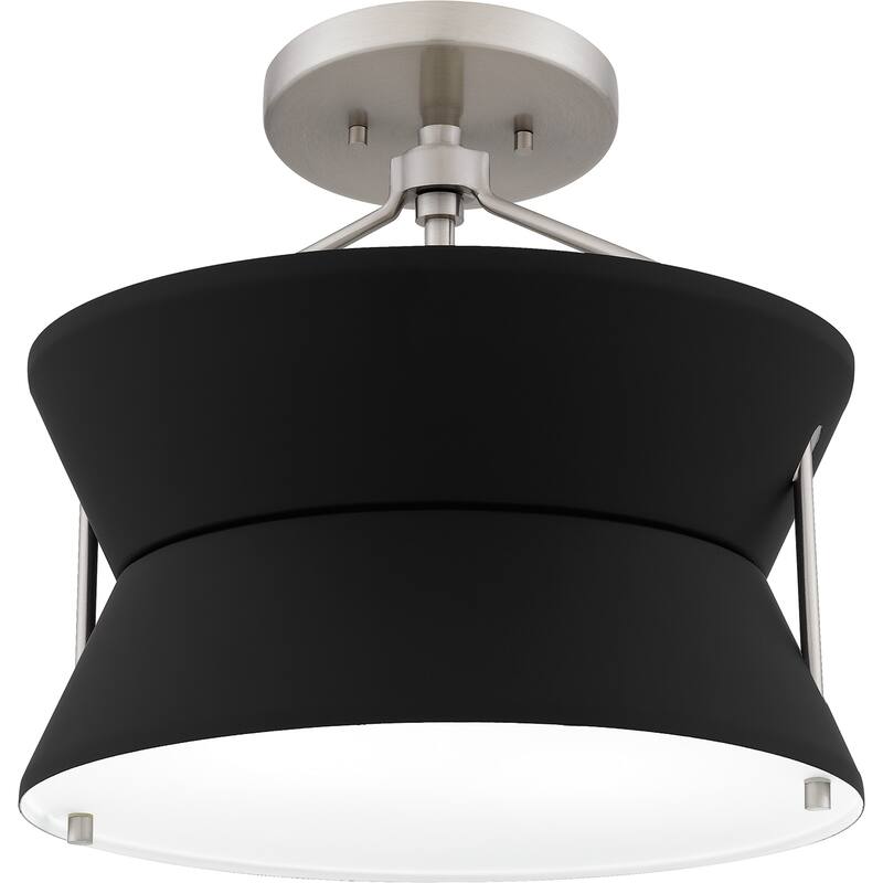 Nira 2-Light Brushed Nickel Semi-Flush Mount Light