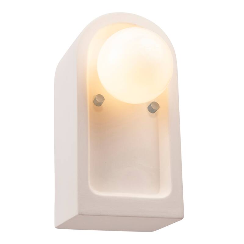 Ceramic Arcade Wall Sconce - Bisque