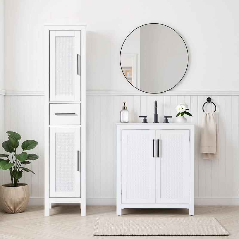 Winslow 16-28 Inch Bath Storage Cabinet