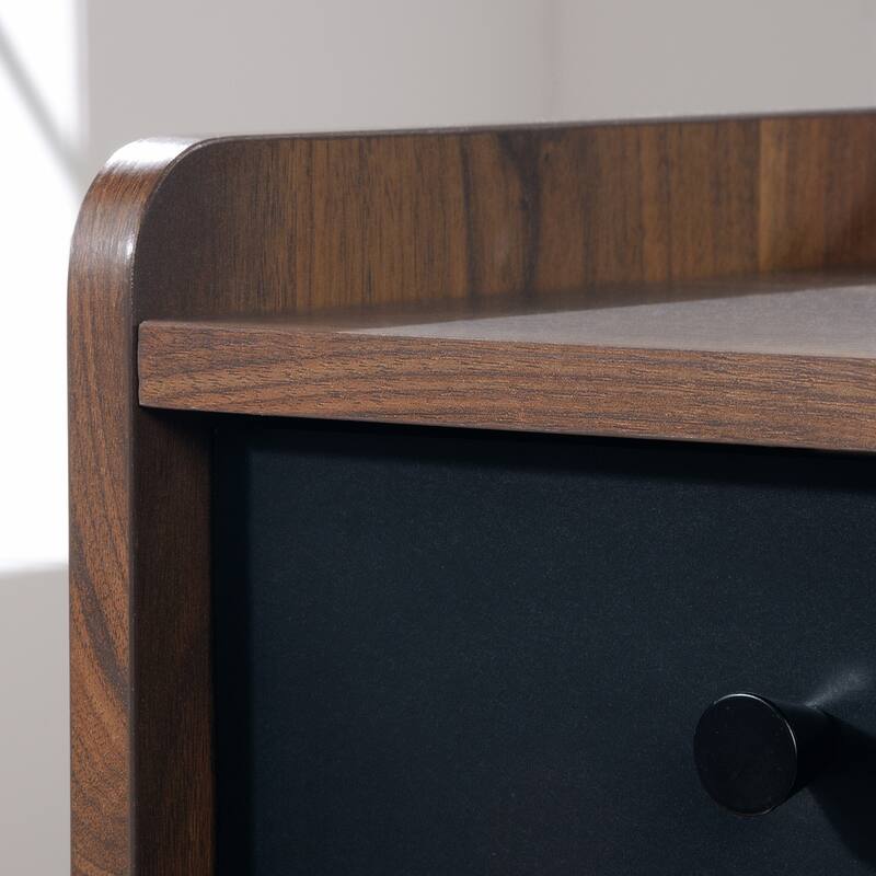 Wood Desk with File Drawer