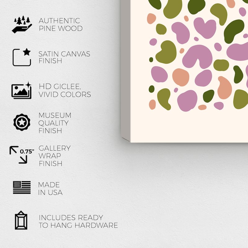 Wynwood Studio Canvas Abstract Petals Impression Purple and Pastel Purple Modern & Contemporary Wall Art Canvas Print