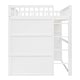preview thumbnail 11 of 12, White Full Size Solid Wood House Loft Bed With Ladder for Kids, Boys and Girls, Bedroom