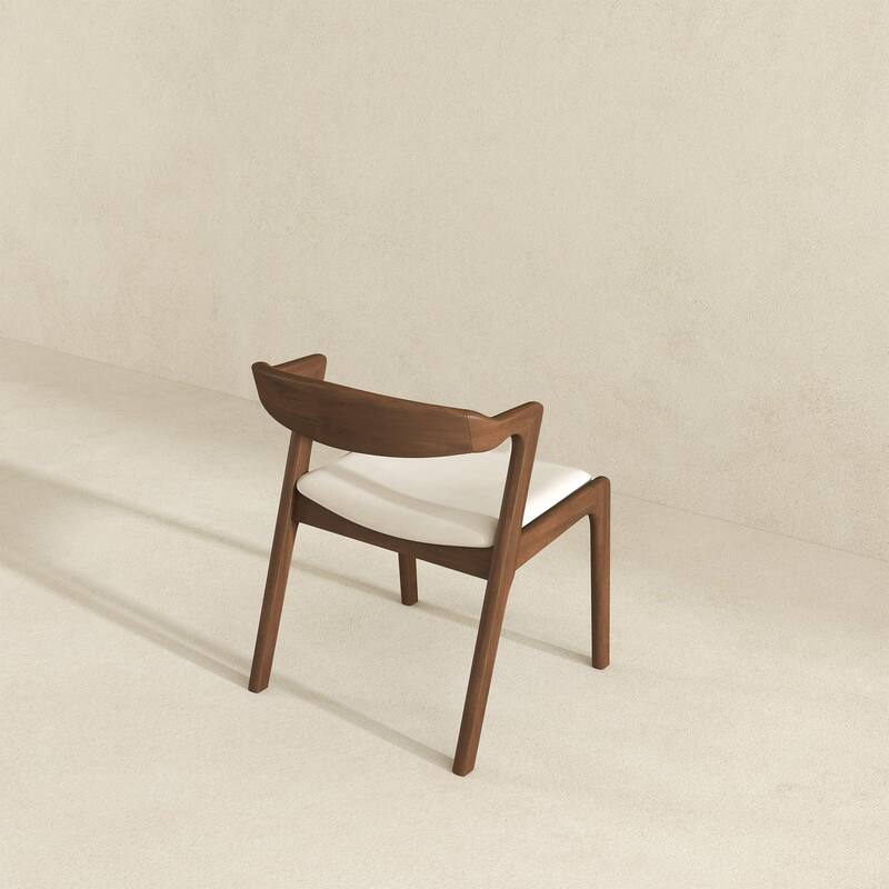 Solid Wood Cream Dining Chair (Set Of 2)