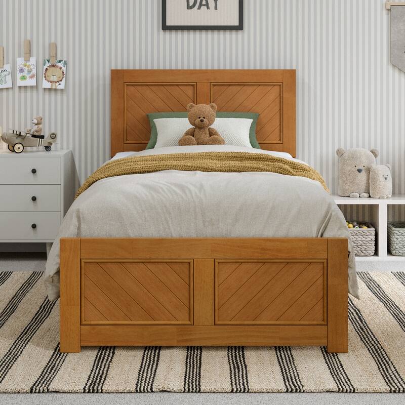 Canyon Foundation Bed Frame with Matching Footboard