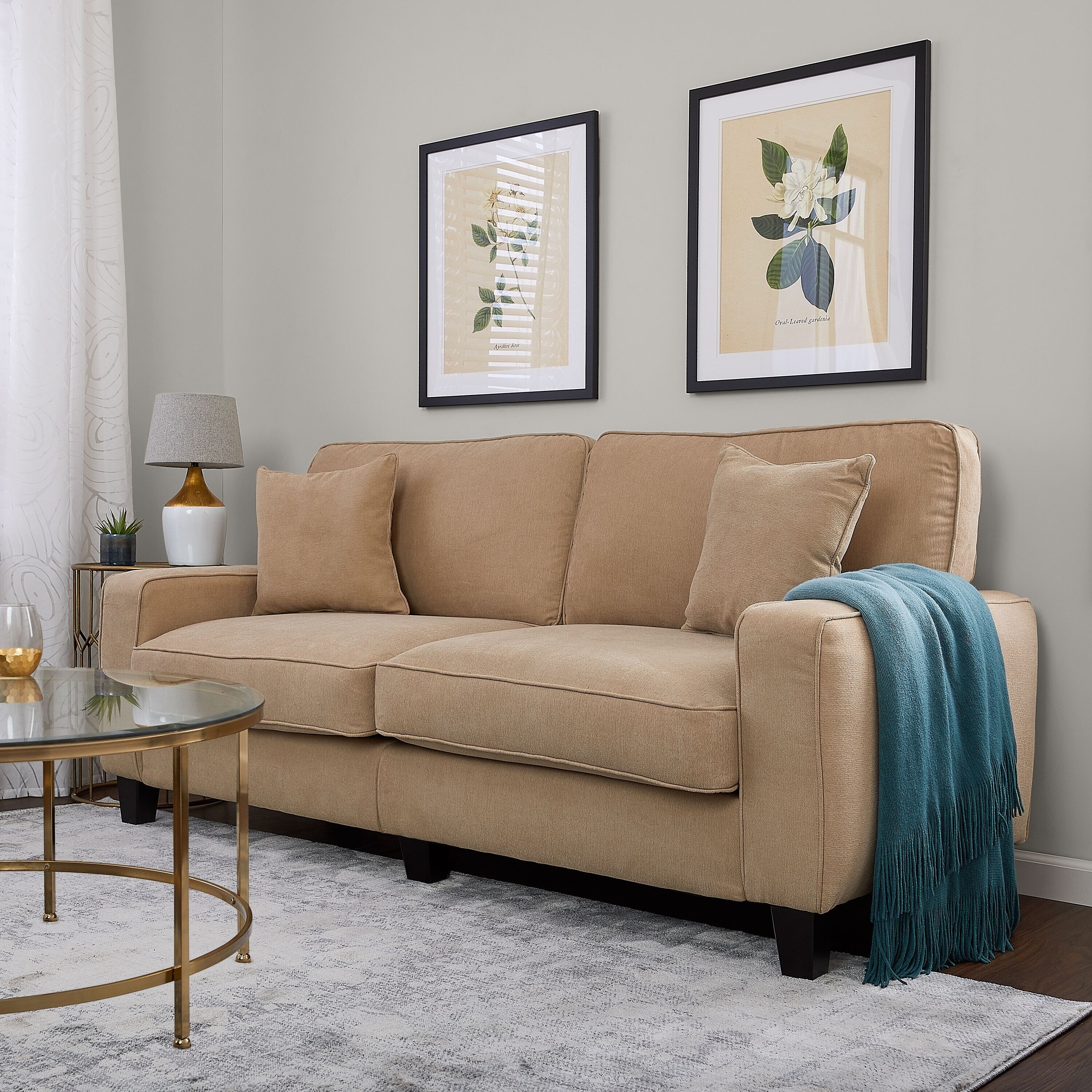 Serta Rta Palisades Collection 78 Sofa In Kingston Sand Serta Rta Palisades Collection 78