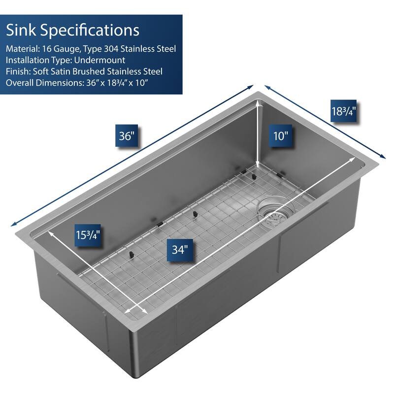 Karran USA WS-38-PK1 Elite Workstation 36" Undermount Single Basin