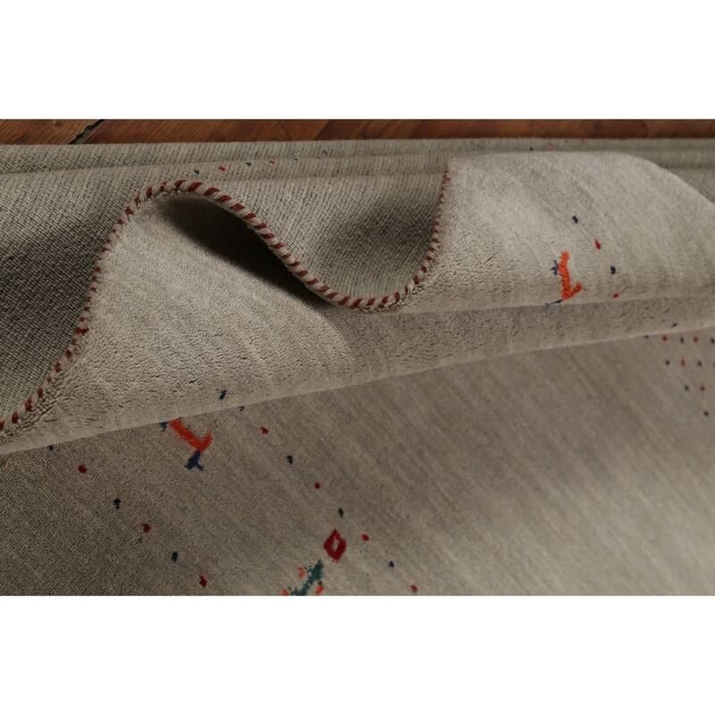 Tribal Gabbeh Oriental Area Rug Handmade Contemporary Wool Carpet - 6'7"x 9'10"