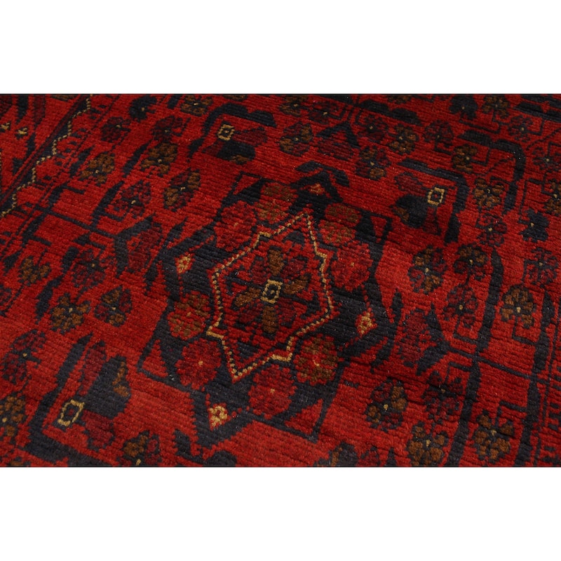 Vintage Biljik Khal Mohammadi Jocelyn Red/Blue Runner - 2'6'' x 9'5''