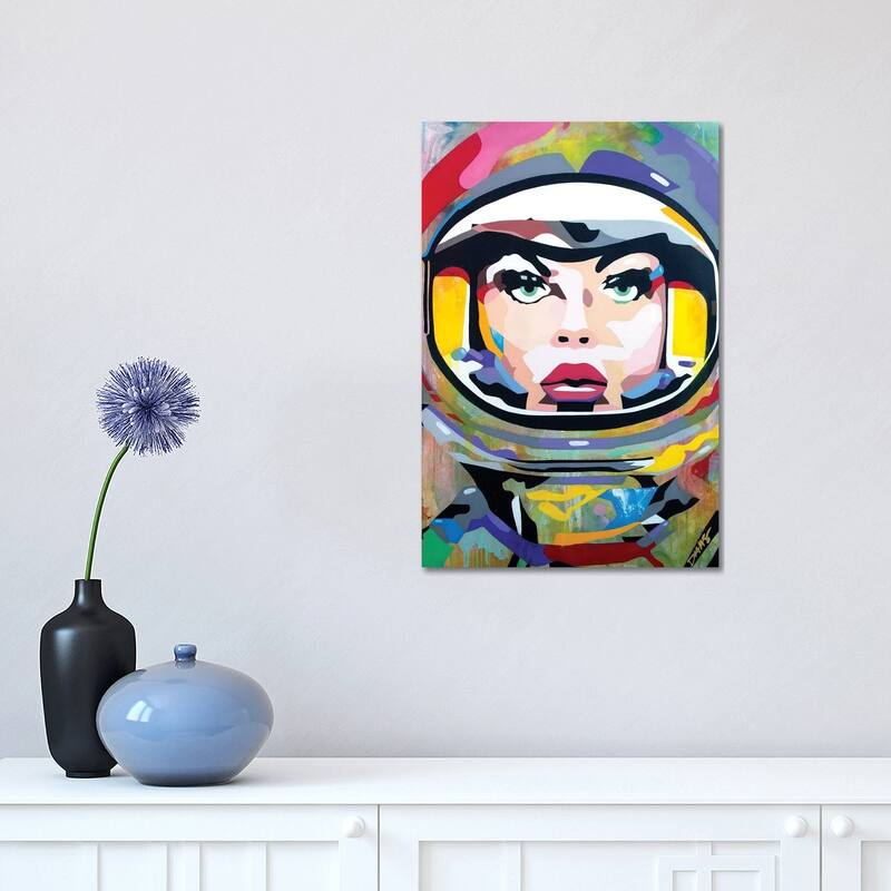 iCanvas "Space Girl" by DAAS Canvas Print - 18x12x1.5