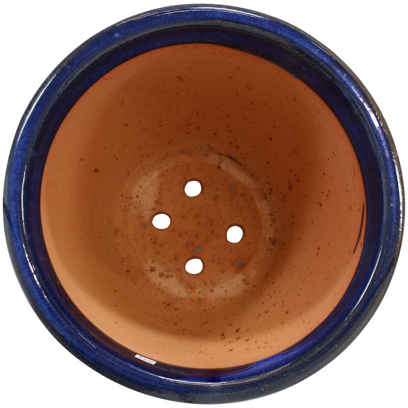 Studio Ceramic Indoor/Outdoor Planter - Imperial Blue - 18-Inch