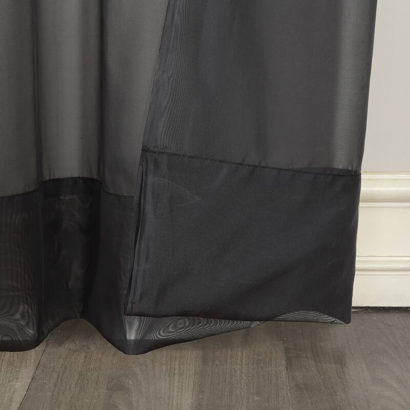 No. 918 Calypso Voile Sheer Rod Pocket Curtain Panel, Single Panel