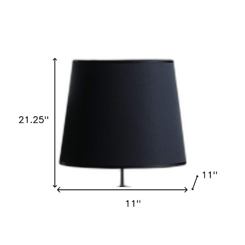 21 Inch Bedside Lamp with Empire Shade for Bedrooms or Living Rooms - 11" x 11" x 21.25"