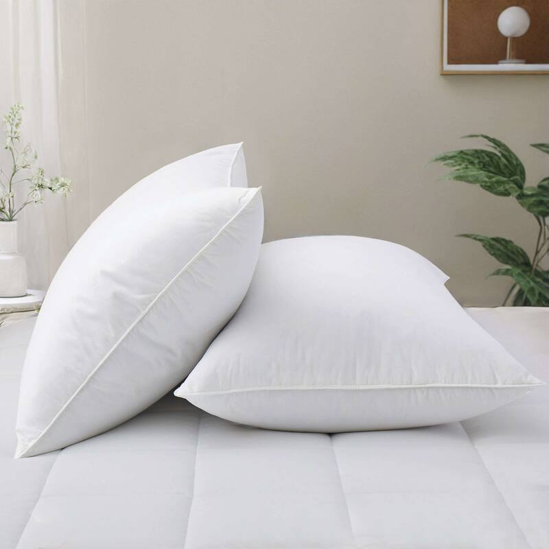 2 Pack Goose Feather Down & Alternative Pillows All Firmness Levels