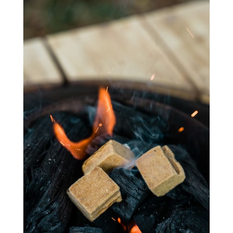 Fire & Flavor Premium All Natural Biomass Fire Starter Cubes, 50 Pieces - N/A