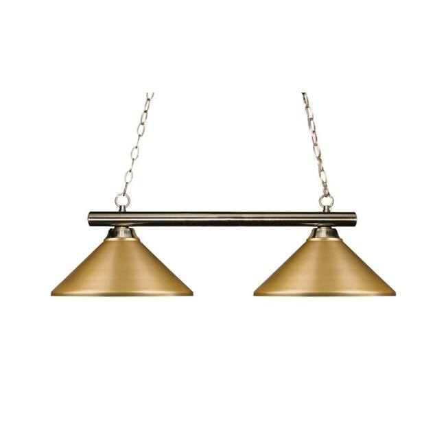 Z-Lite Sharp Shooter 2 Light 42" Wide Billiard Multi Light Pendant