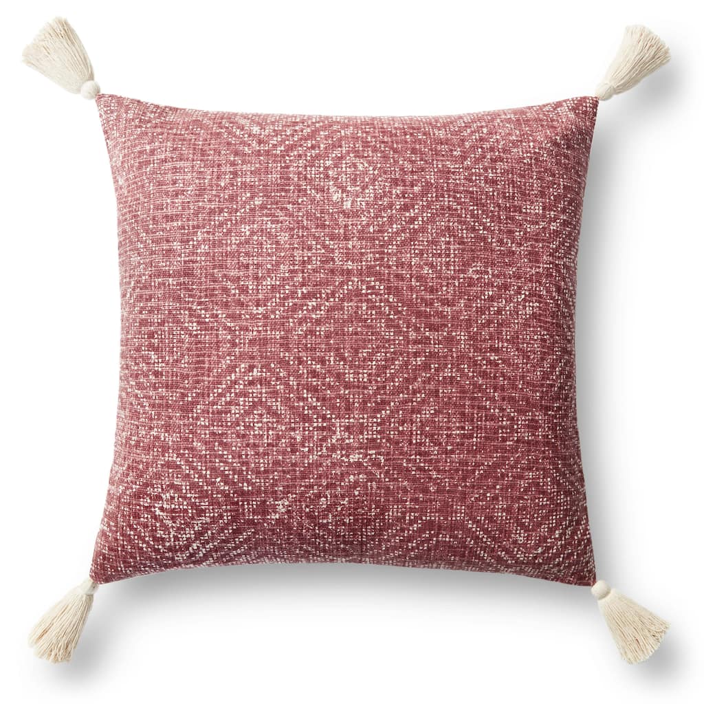 Alexander Home Distressed Tribal Diamond Tassel Pillow