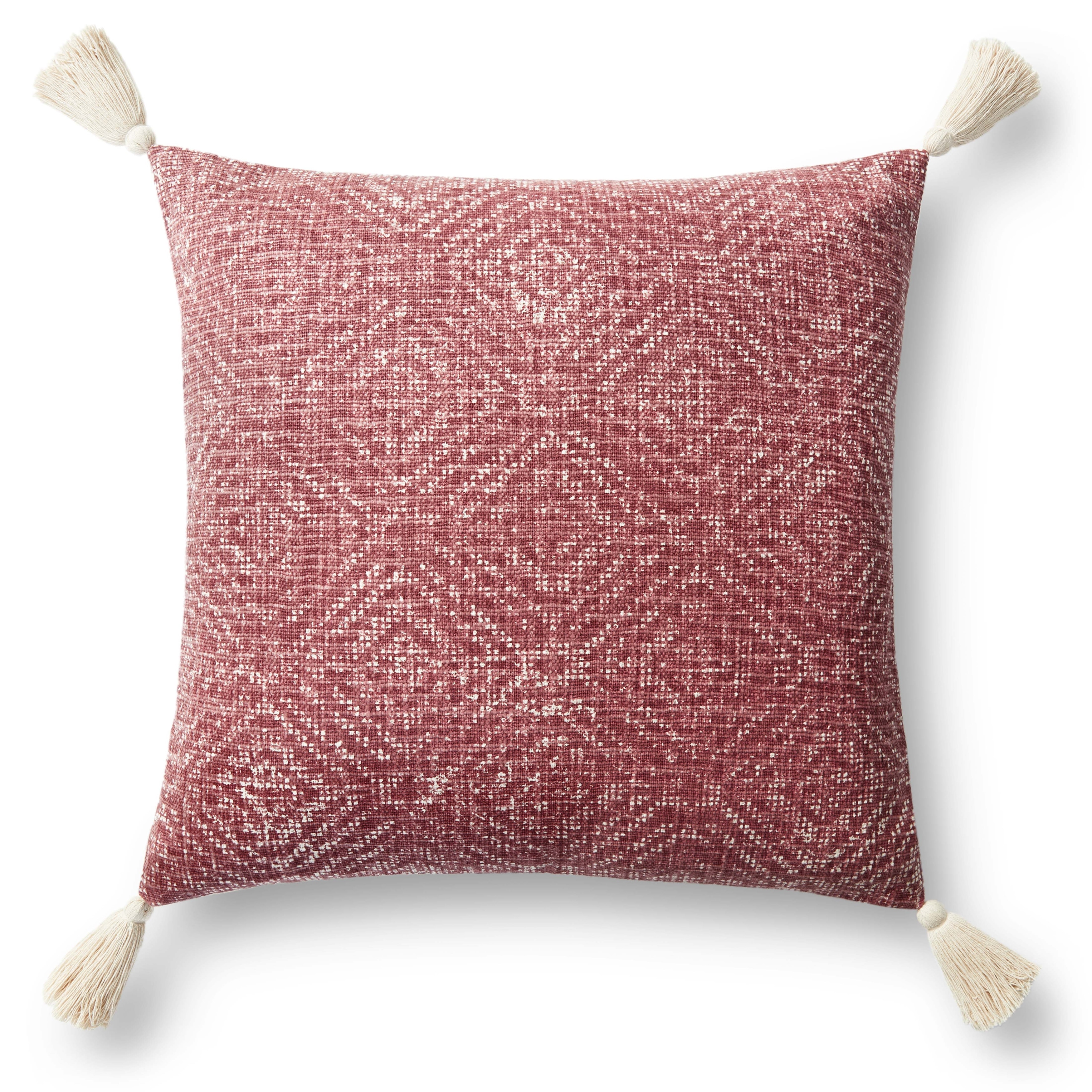 Alexander Home Distressed Tribal Diamond Tassel Pillow