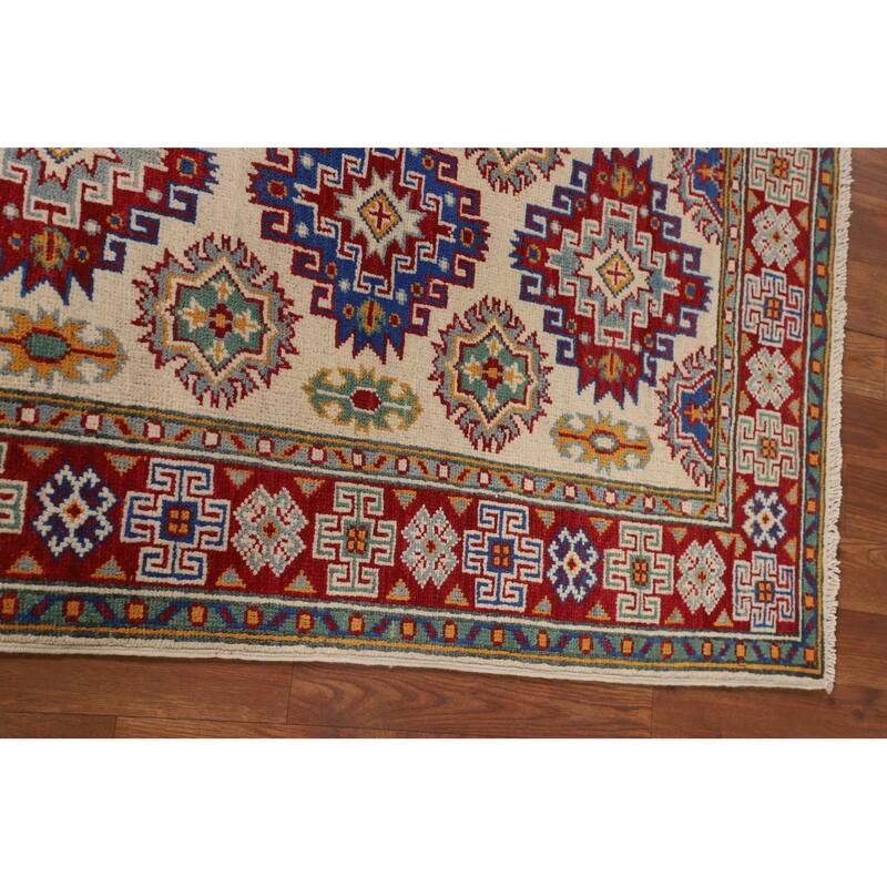 Kazak Oriental Accent Rug Handmade Bedroom / Foyer Wool Carpet - 2'9" x 3'11"