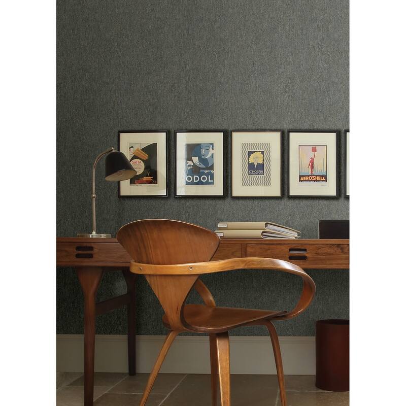 Advantage Gerard Charcoal Distressed Texture Wallpaper