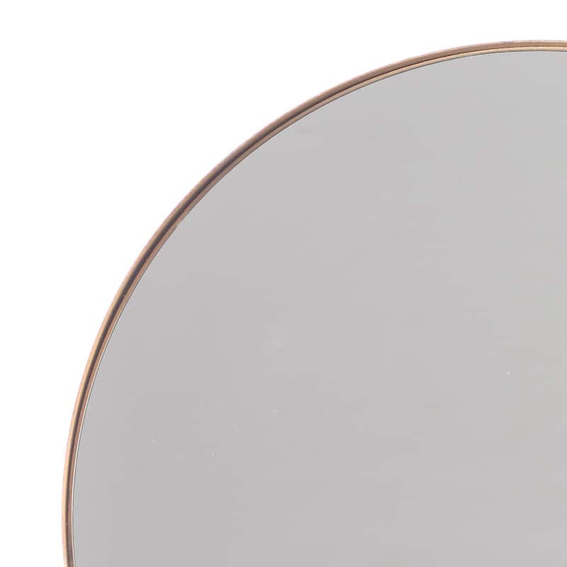 30" Metal Frameless Round Vanity Bathroom Wall Mirror - 30" x 30"