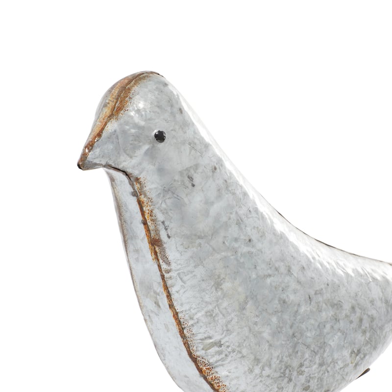 Grey Iron Farmhouse Sculpture Bird (Set of 2) - 5 x 12 x 13