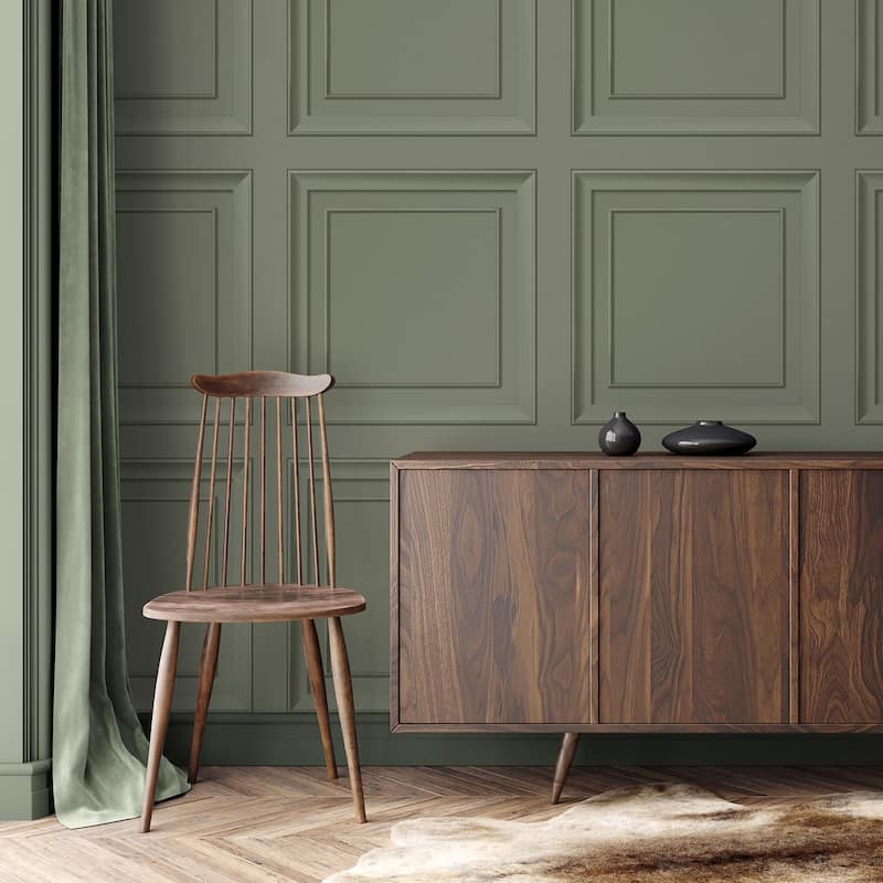 Fine Decor Distinctive Moss Square Panel Wallpaper - N/A