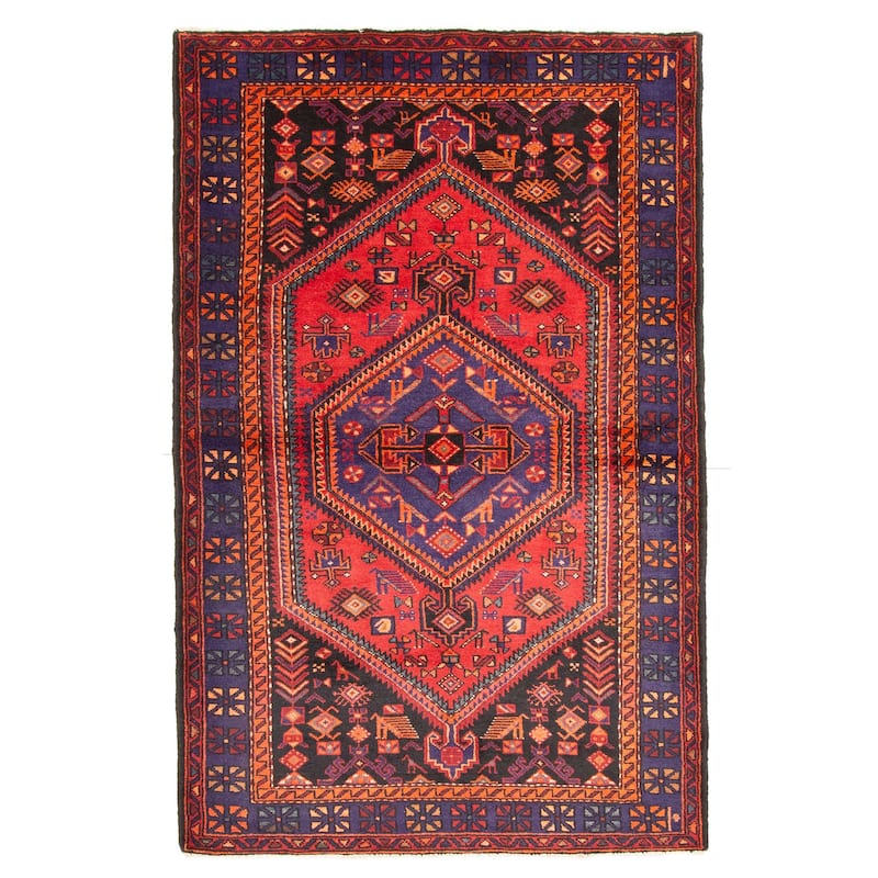 ECARPETGALLERY Hand-knotted Anadol Red Wool Rug - 4'9 x 7'6