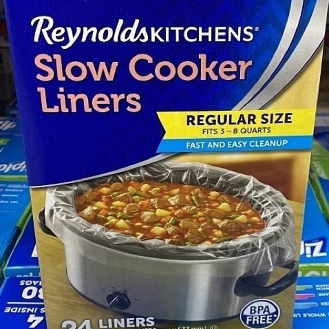 Reynolds Kitchens Slow Cooker Liners, Regular (Fits 3-8 Quarts), 8 Count 