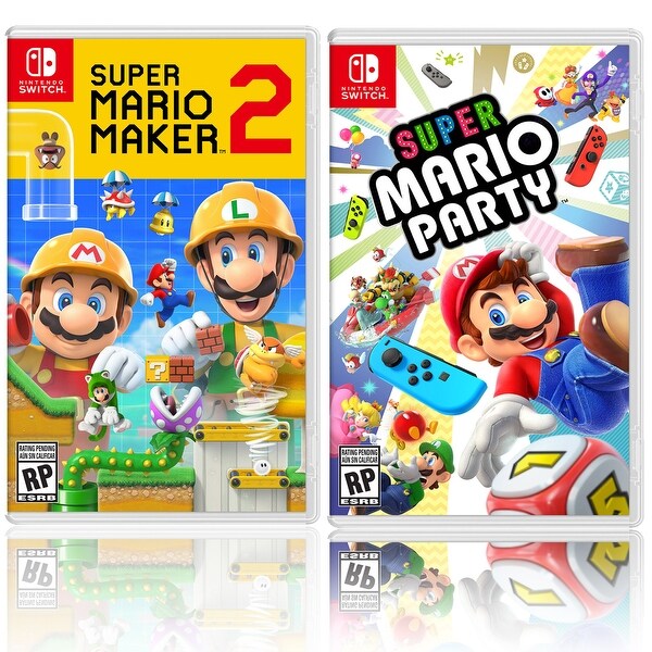 Super Mario Maker 2 + Super Mario Party - Two Game Bundle - Nintendo - Black - Overstock - 31976545