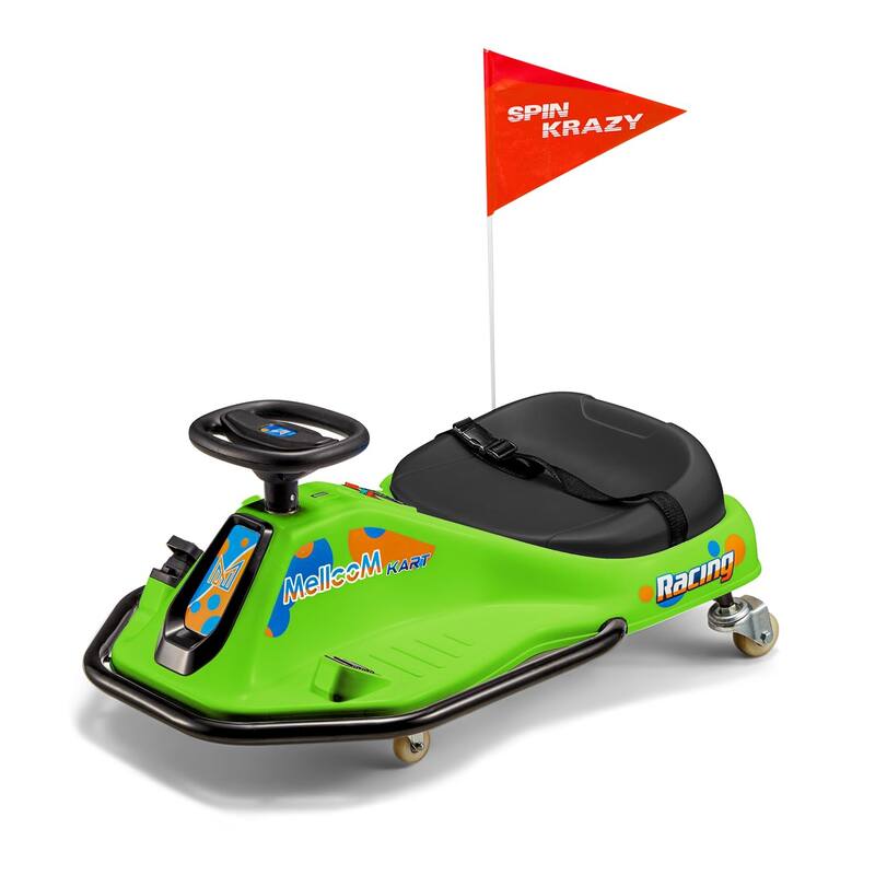 EROMMY Kids Electric Car with 360°Rotatable Universal Wheels, Kids Electric Toy Car with Acceleration Pedal, Music, Bluetooth