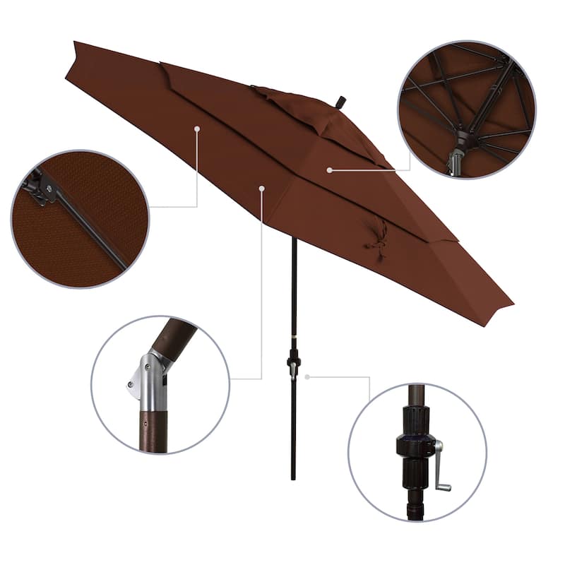 California Umbrella 11-Foot Market Umbrella in Bronze
