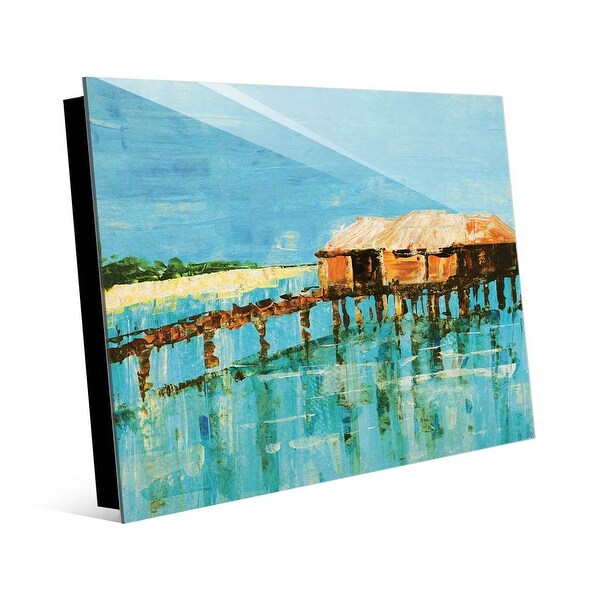 Kathy Ireland Beach Bungalows Nautical Abstract on Acrylic Wall Art Print. Opens flyout.