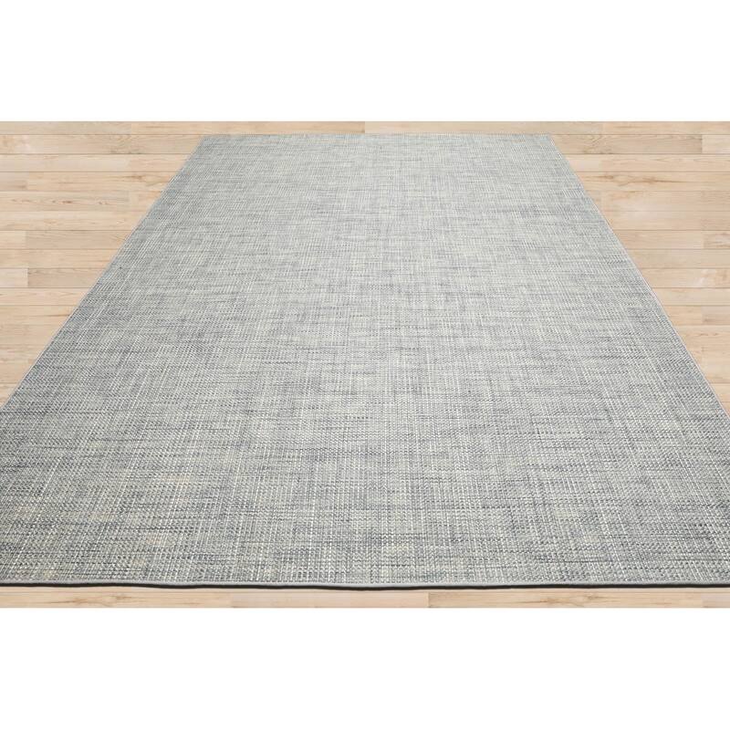 Slate Multi Sizes Hand Woven Oriental Rug Textured 80% Wool 20% Nylon