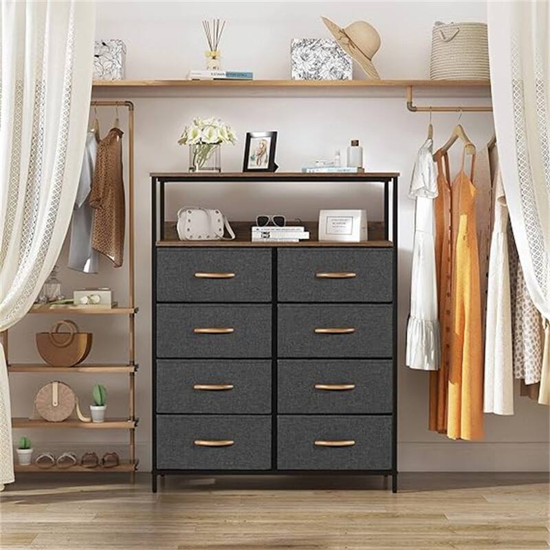 Dresser for Bedroom - Charcoal