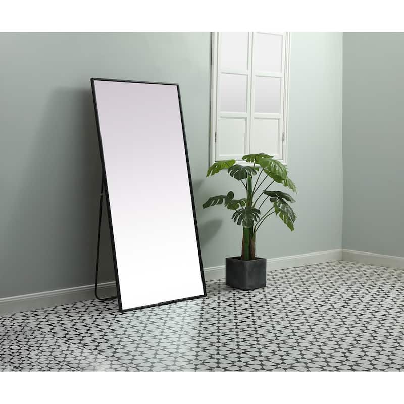 Indigo Home Metal Frame Rectangle Full Length Mirror 30x60 Inch