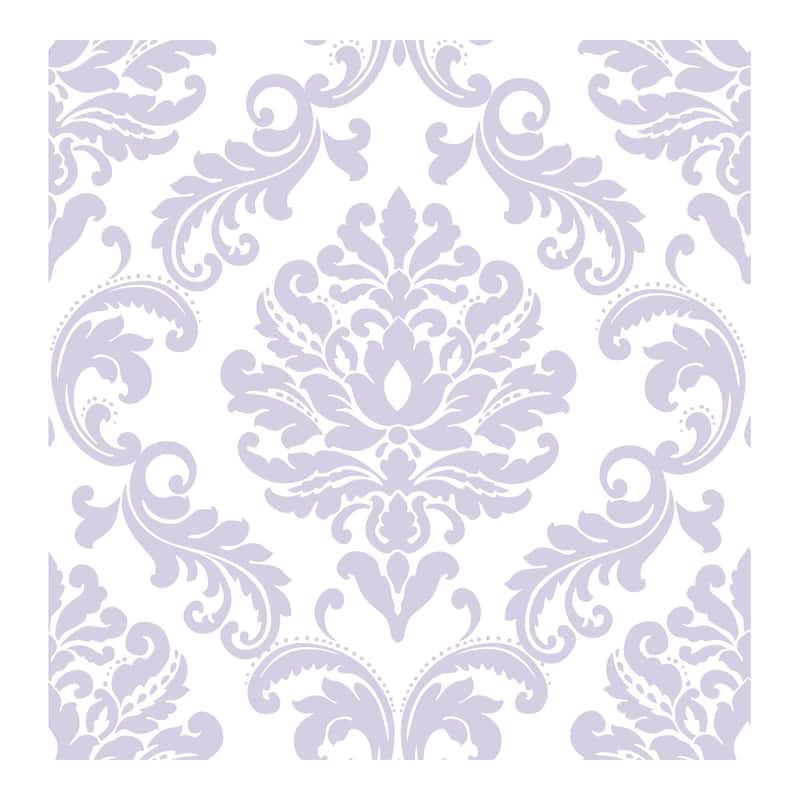 NuWallpaper Purple Ariel Peel & Stick Wallpaper - 216in x 20.5in x 0.025in