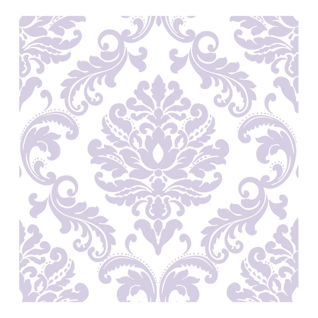 NuWallpaper Purple Ariel Peel & Stick Wallpaper - 216in x 20.5in x 0.025in