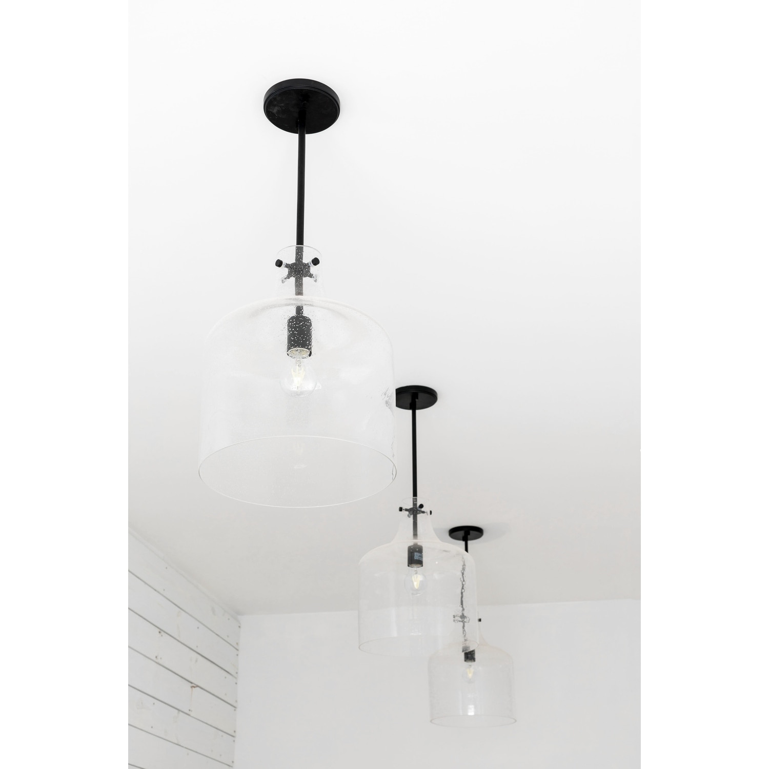 1-Light Clear Glass Pendant