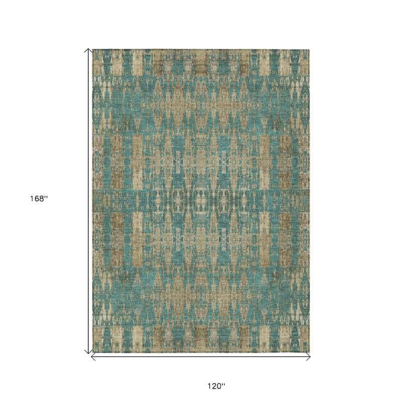 HomeRoots Moroccan Transitional Rectangle Outdoor Rug
