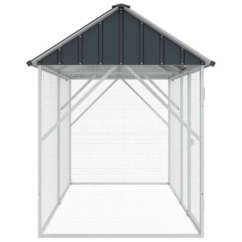 vidaXL Bird Cage Anthracite Galvanized steel