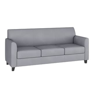 LeatherSoft Sofa with Clean Line Stitched Frame - 70"W x 29"D x 32.25"H