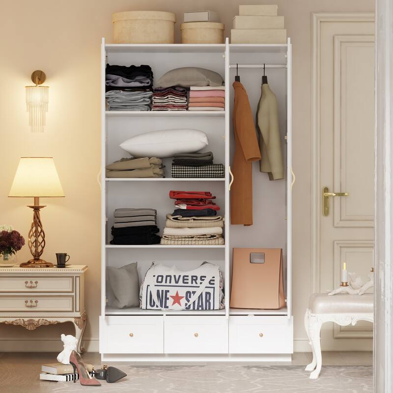 Chic Modular Closet System Wardrobe Units Armoires Home Organization