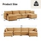 preview thumbnail 88 of 150, Corduroy Sectional Sofa with Removable Ottomans & Ultra-soft Cushions for Living Room & Bedroom