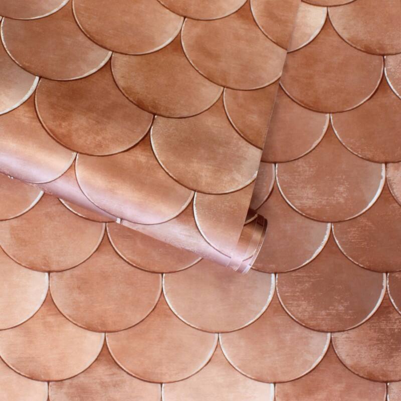 Tempaper Brass Belly by Genevieve Gorder Peel and Stick Wallpaper