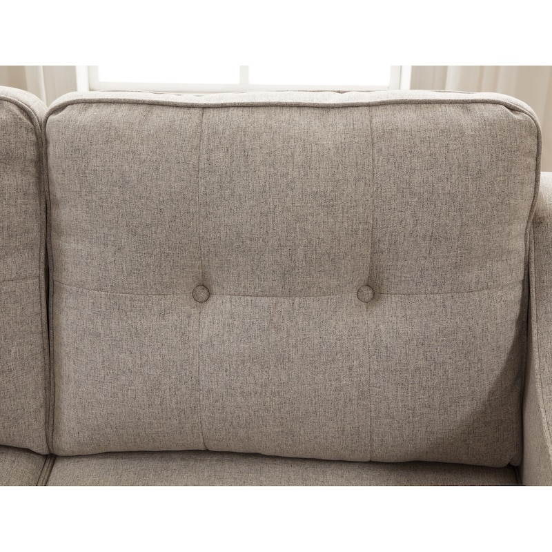 105.9" Flexible Combination Fabric Nailhead Trim Sectional Sofa